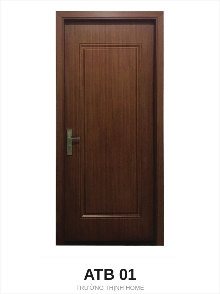 Cửa nhựa composite ATB 01 ô nổi viền cánh màu M8707