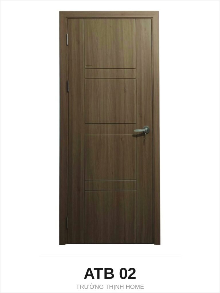 Cửa nhựa composite ATB 02 chỉ chìm ngang ba cụm màu A003