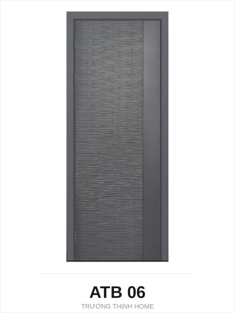 Cửa nhựa composite ATB 06 vân sọc nổi toàn cánh màu A66