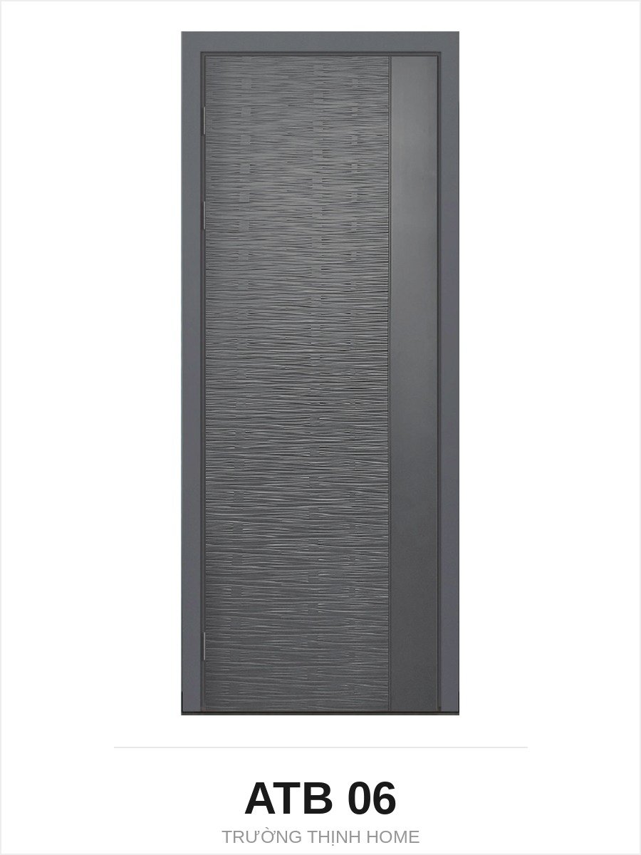 Cửa nhựa composite ATB 06 vân sọc nổi toàn cánh màu A66