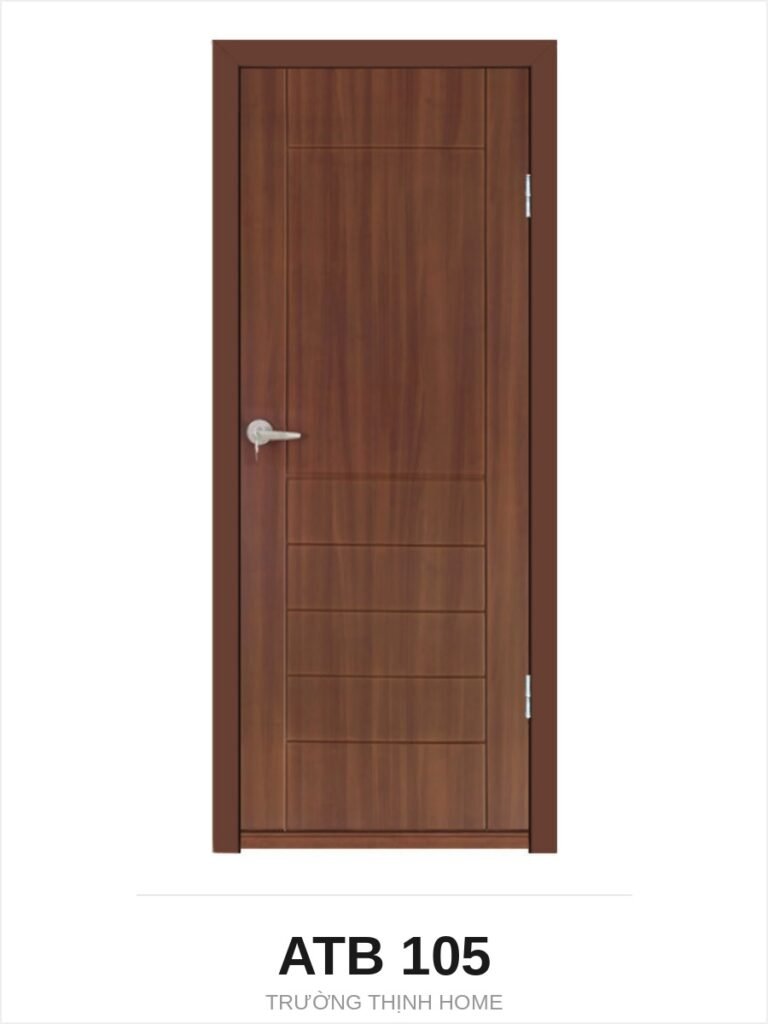 Cửa nhựa composite ATB 105 chỉ ngang nửa dưới màu M8707
