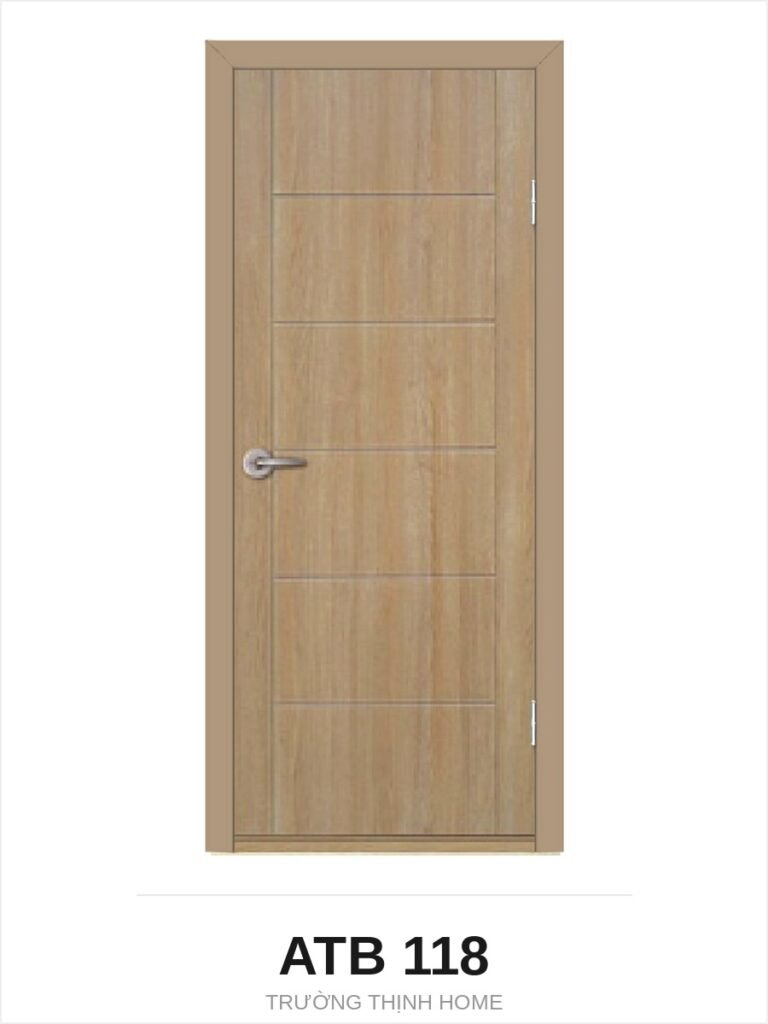Cửa nhựa composite ATB 118 chỉ ngang toàn cánh màu FZ805