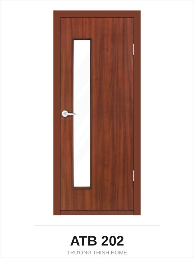 Cửa nhựa composite ATB 202 ô kính dài màu M8707