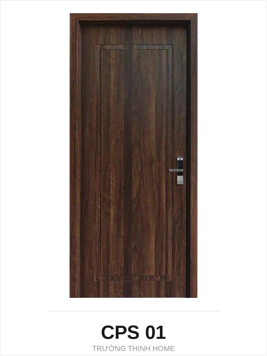 Cửa nhựa composite CPS 01 ô chỉ chìm viền cánh màu A003