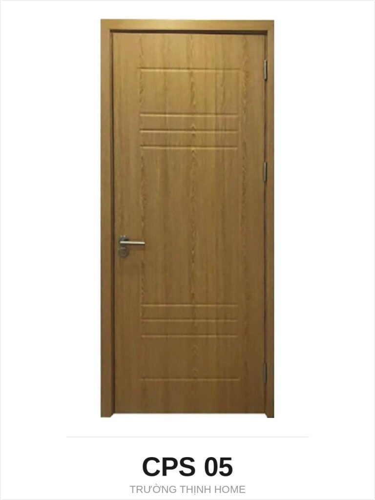 Cửa nhựa composite CPS 05 chỉ chìm ngang hai cụm màu W0901
