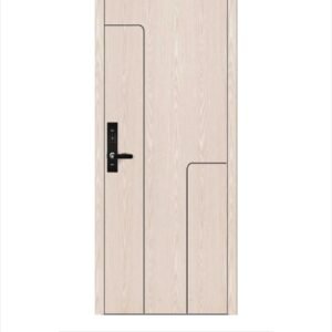 Cửa nhựa composite CPS 06 chỉ sơn đen bố cục lệch màu US201