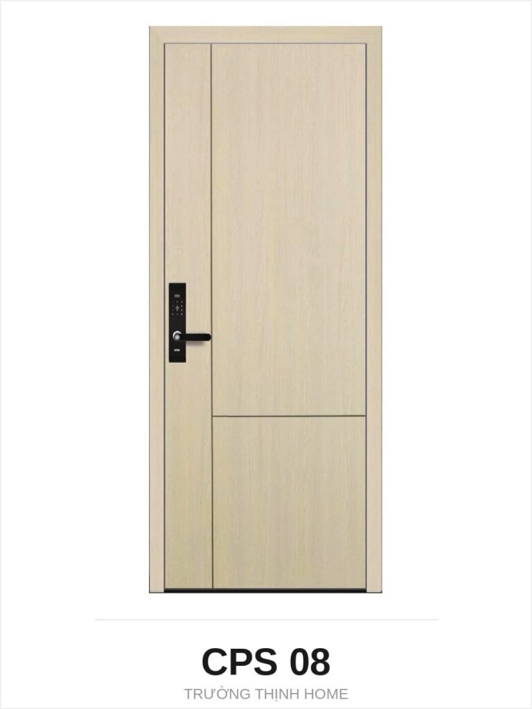 Cửa nhựa composite CPS 08 chỉ chìm chia khối màu A99