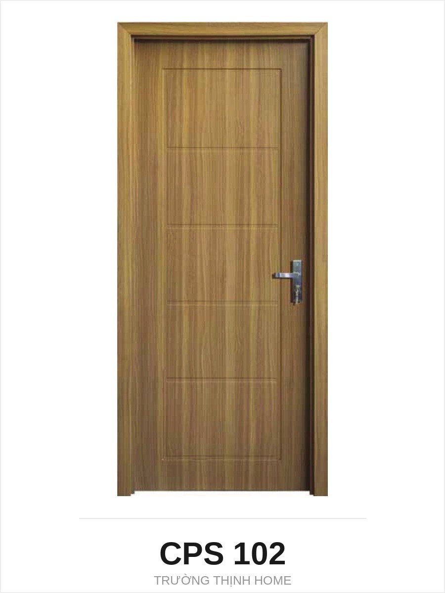 Cửa nhựa composite CPS 102 ô chỉ chìm kết hợp ngang màu W0901