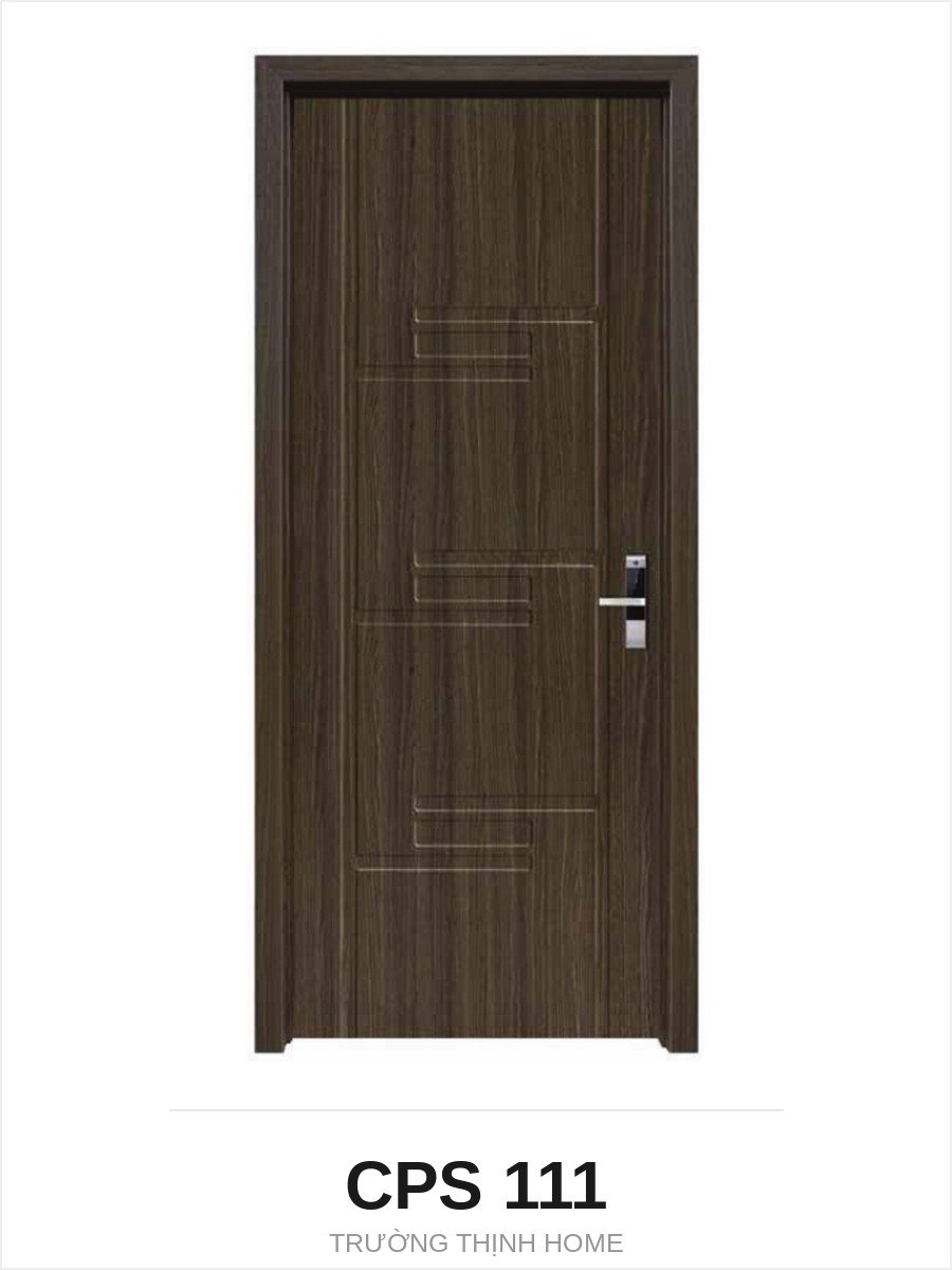 Cửa nhựa composite CPS 111 chỉ chìm hình học lệch tầng màu A003