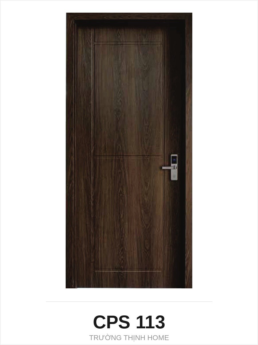 Cửa nhựa composite CPS 113 ô chỉ chìm đơn màu A003