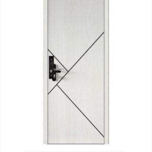 Cửa nhựa composite CPS 115 chỉ sơn đen chéo màu US201