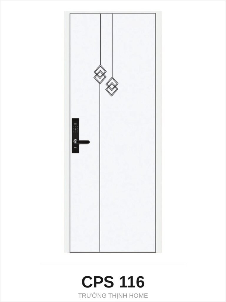 Cửa nhựa composite CPS 116 chỉ dọc hoa văn trám màu K5300