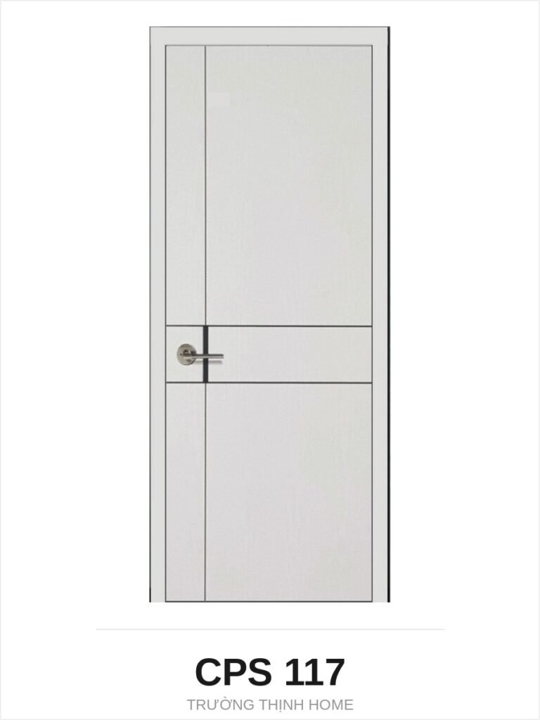 Cửa nhựa composite CPS 117 chỉ ngang bản rộng màu US201