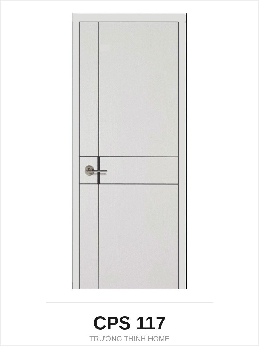 Cửa nhựa composite CPS 117 chỉ ngang bản rộng màu US201