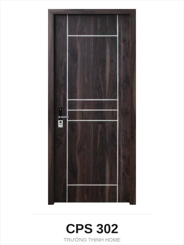 Cửa nhựa composite CPS 302 chỉ inox ô lưới màu K108