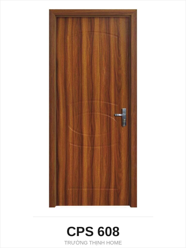 Cửa nhựa composite CPS 608 vân cong mềm màu M8707