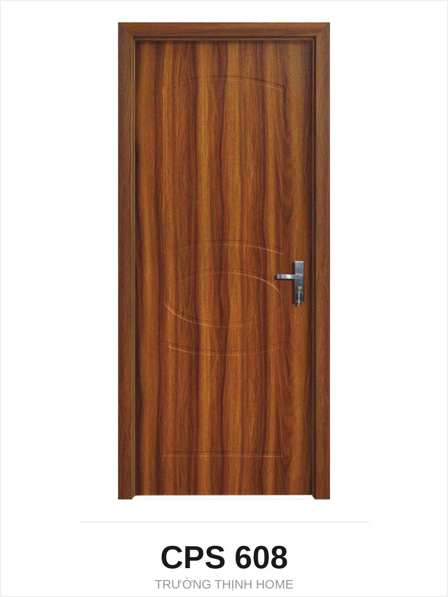 Cửa nhựa composite CPS 608 vân cong mềm màu M8707