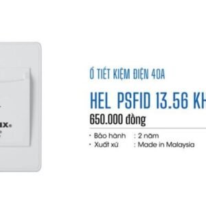 Ổ tiết kiệm điện Demax HEL PSFID 40A 13.56KHz