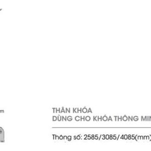 Thân khóa Demax cửa nhôm (2585/3085/4085)