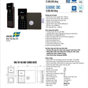 Khóa vân tay Demax EL608 CNC