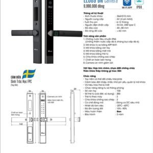 Khóa vân tay Demax EL689 Camera