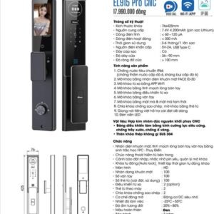 Khóa vân tay Face ID Demax EL915 Pro CNC