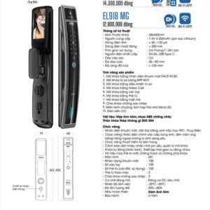 Khóa vân tay Face ID Demax EL918