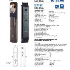 Khóa vân tay Face ID Demax EL919