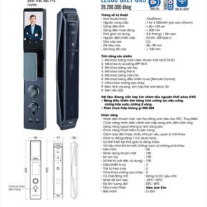 Khóa vân tay Face ID Demax EL966 CNC