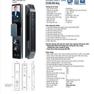 Khóa vân tay Face ID Demax EL968 CNC