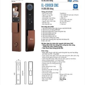 Khóa vân tay Face ID Demax EL-C910 CNC