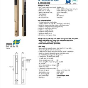 Khóa vân tay Demax EL-MS908 CNC
