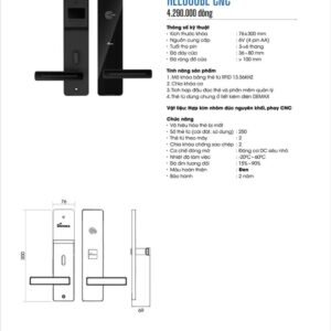 Khóa khách sạn Demax HEL606 CNC