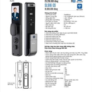 Khóa vân tay Face ID Demax SL916