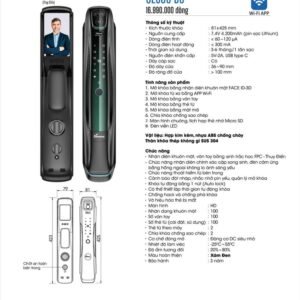 Khóa vân tay Face ID Demax SL930