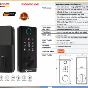 Khóa điện tử Hubert Cửa Gỗ HB CG23