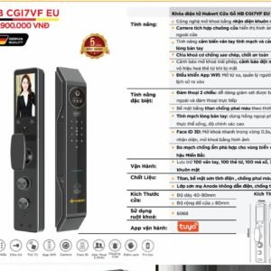 Khóa điện tử Hubert Cửa Gỗ HB CGI7VF EU