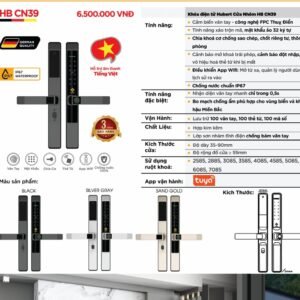 Khóa điện tử Hubert Cửa Nhôm HB CN39