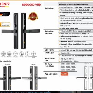 Khóa điện tử Hubert Cửa Nhôm HB CN77