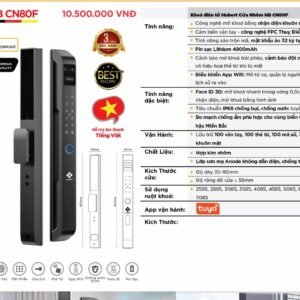 Khóa điện tử Hubert Cửa Nhôm HB CN80F