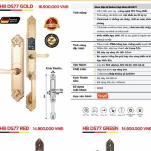 Khóa điện tử Hubert Đại Sảnh HB DS77