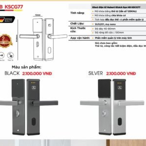 Khóa điện tử Hubert Khách Sạn HB KSCG77