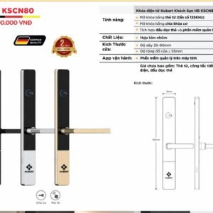 Khóa điện tử Hubert Khách Sạn Cửa Nhôm HB KSCN80