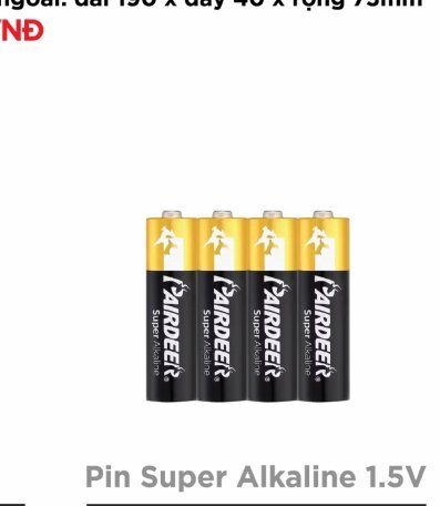 Pin Super Alkaline 1.5V Hubert