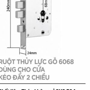 Ruột thủy lực gỗ 6068 (cửa kéo đẩy 2 chiều)