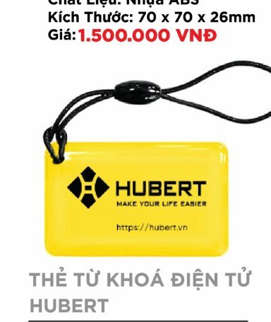 Thẻ từ khóa điện tử Hubert