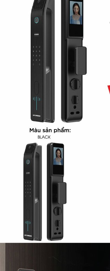 Khóa điện tử Hyundai Cửa Gỗ HY-SLA808F