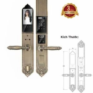 Khóa điện tử Hyundai Đại Sảnh HY-SLC8817 Bronze
