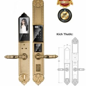 Khóa điện tử Hyundai Đại Sảnh HY-SLC8817 Gold