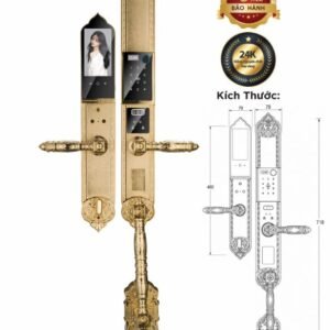Khóa điện tử Hyundai Đại Sảnh HY-SLC8818 Gold